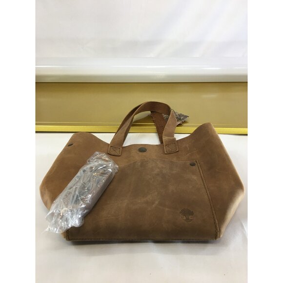 Oak River Tote Shoulder Bag Leather Brown with Detachable Strap - NWT - Picture 15 of 16